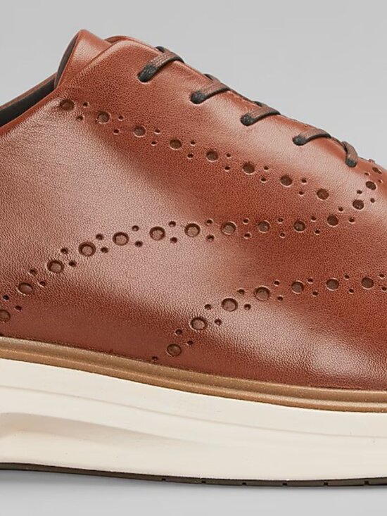 Cole Haan OriginalGrand Cityspectre Wingtip Oxfords Perforated Leather Shoes Tan main image 11